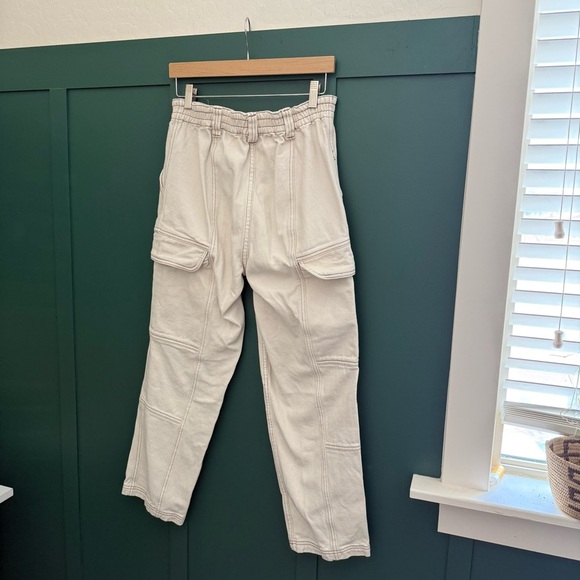 Pacsun Cream High Rise Cargo Jeans - Picture 4 of 9